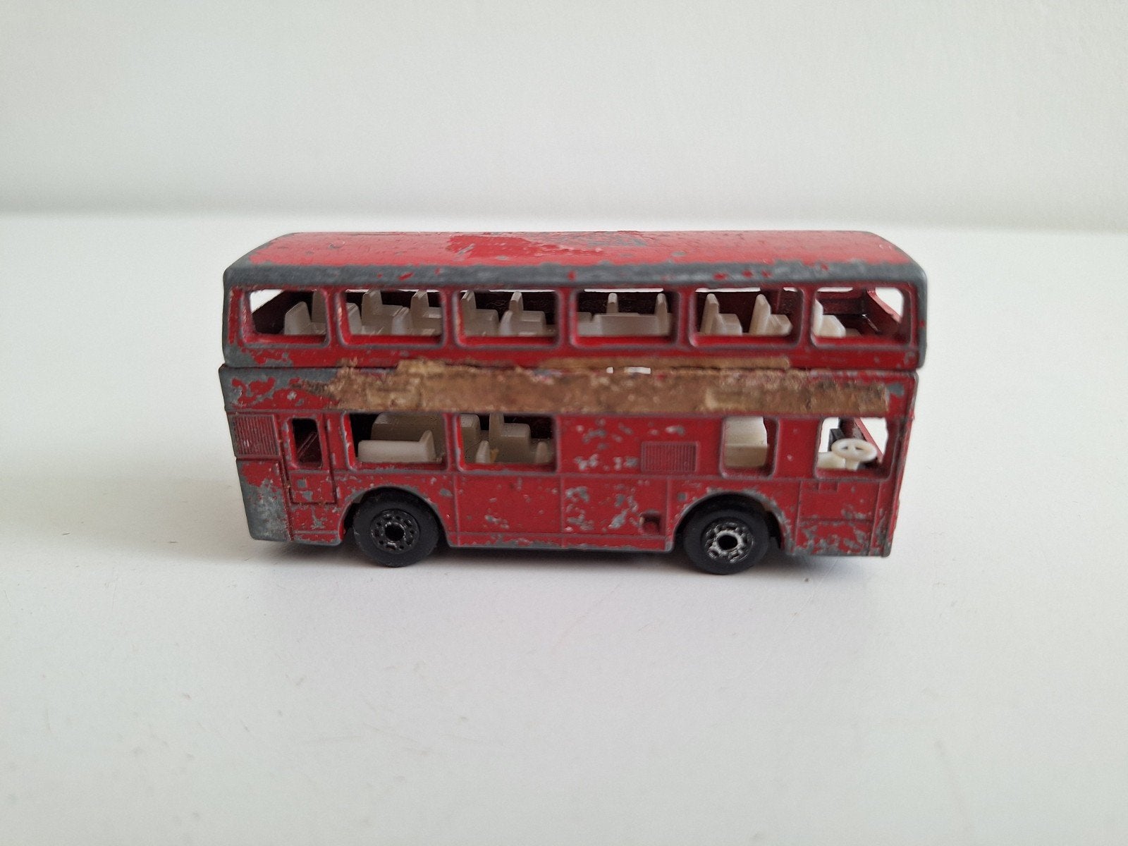 Matchbox Leyland Titan Dubbeldekker Bus - Rood, Ophalen of Verzenden, Gebruikt