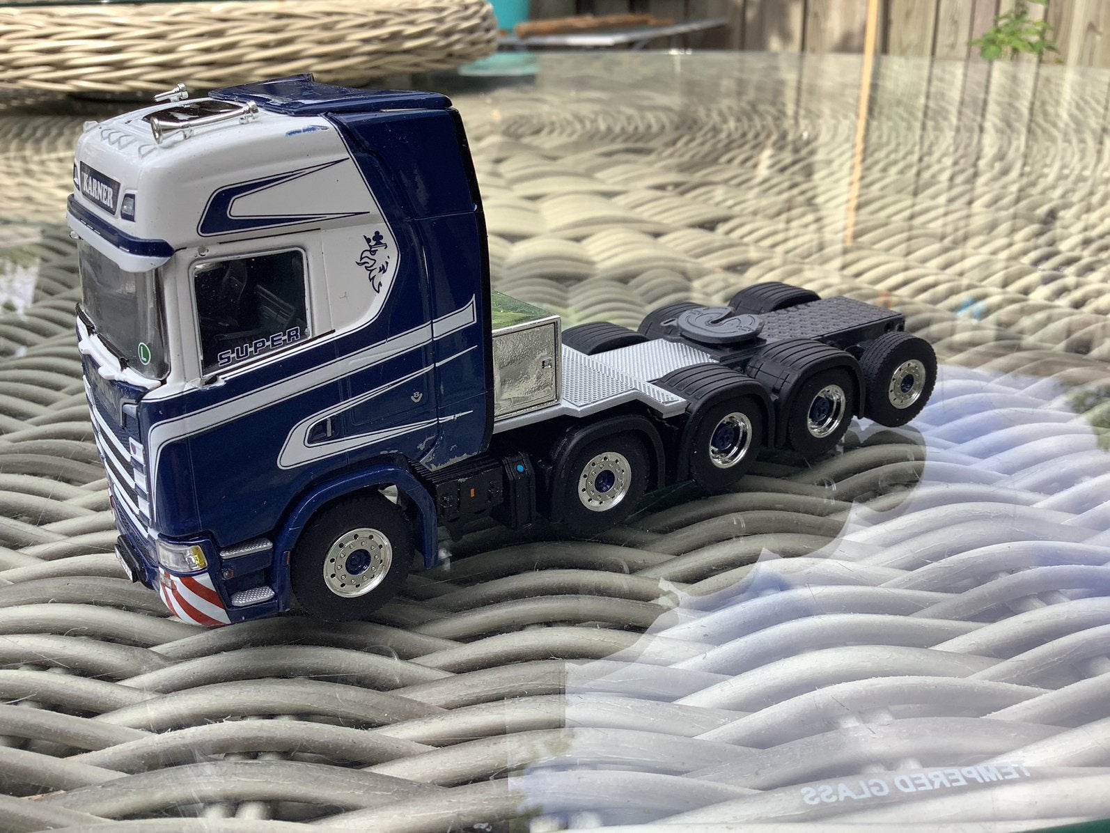 Scania 10x4, Hobby en Vrije tijd, Modelauto's | 1:50, Ophalen of Verzenden, Zo goed als nieuw, Bus of Vrachtwagen, Wsi