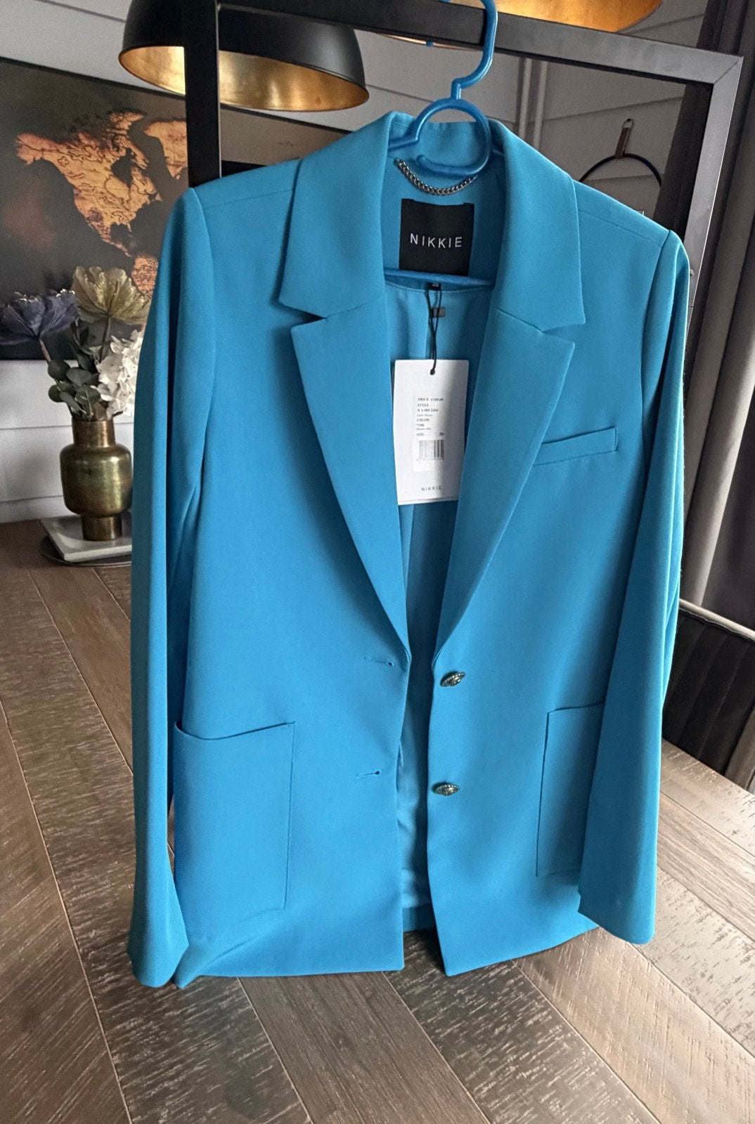 Nikkie Faith Blazer - Nieuw met kaartjes - Maat 36 (S), Blauw, Nieuw, Ophalen of Verzenden, Jasje