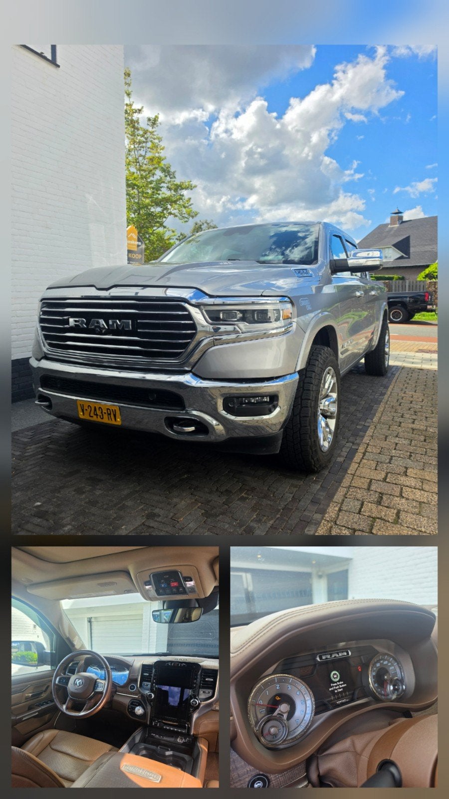 Dodge RAM 1500 5th gen LONGHOORN  MARGE FULL OPTIE LPG, Auto's, Automaat, 2661 kg, 8 cilinders, Parkeerassistent