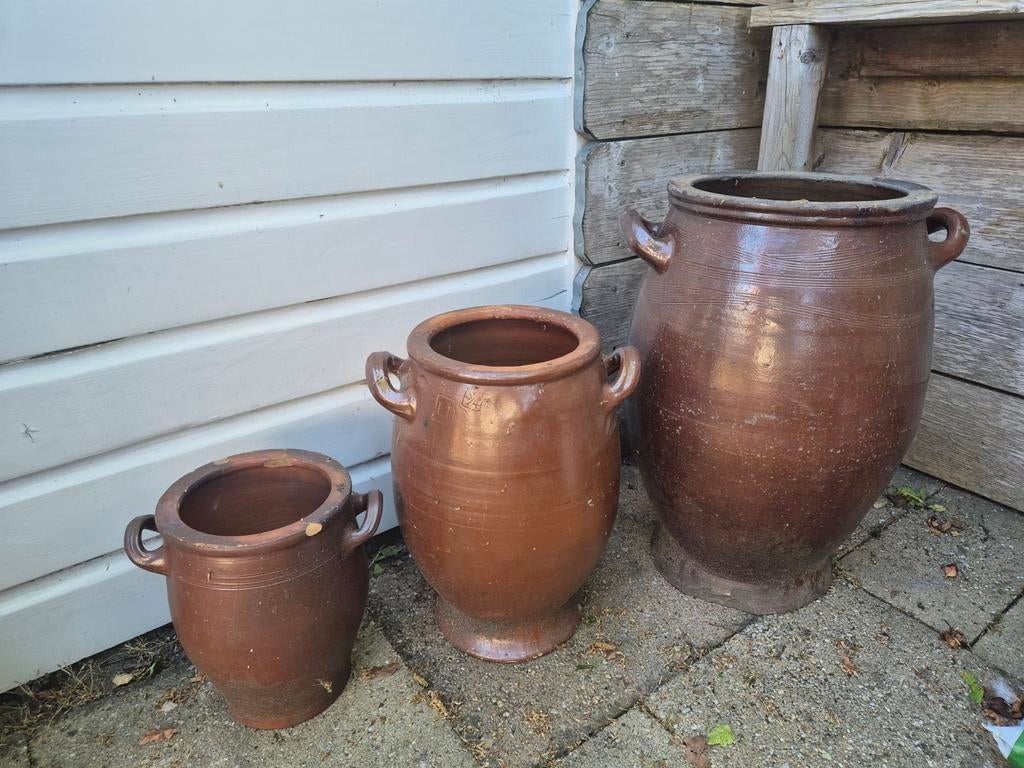 Keulse potten bloempot antiek pot aardewerk, Ophalen, Rond, Aardewerk, Minder dan 40 cm