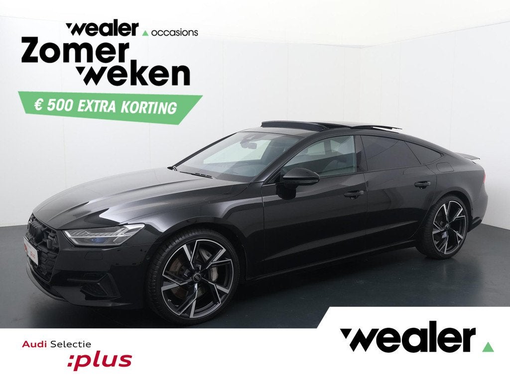 Audi A7 Sportback 50 TFSI e quattro Pro Line S | 299 PK | So, Auto's, Audi, Stof, Gebruikt, 4 cilinders, Zwart