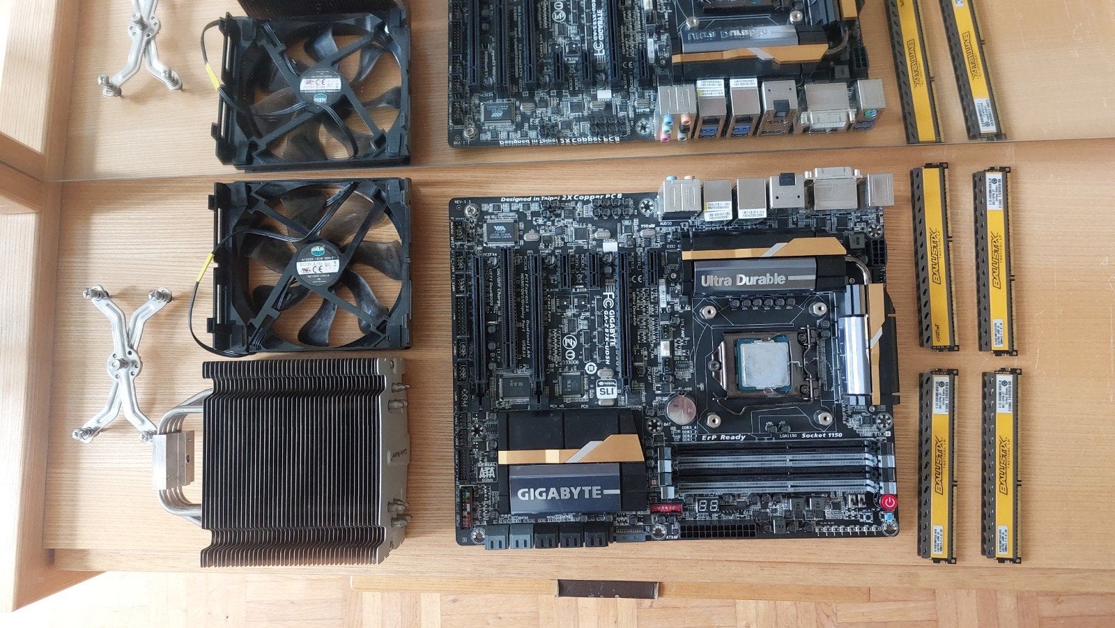 Intel i7-4770 + Gigabyte Z87X-UD5H + 16GB DDR3 + Cooler Mast, Ophalen, Gebruikt, DDR3, Desktop