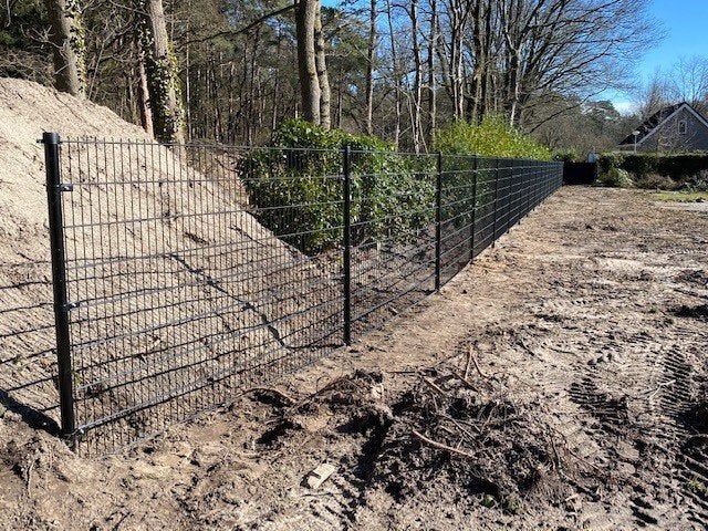 75 meter dubbelstaafmat hekwerk, hoogte 163 centimeter!, Ophalen, S, Nieuw, Dubbelstaafmat hekwerk