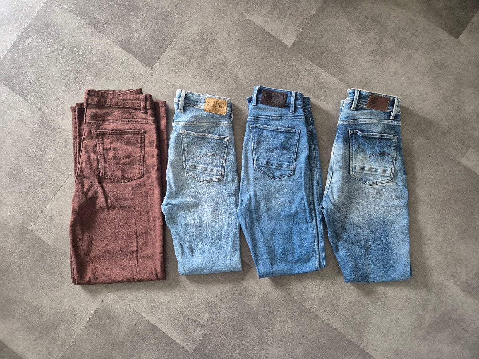 G-Star en C&A broeken, Ophalen, Blauw, W27 (confectie 34) of kleiner, G-STAR RAW