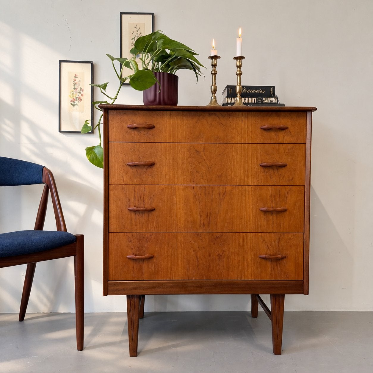 - Vintage ladekast, teak •Homeworthy UK• -, Gebruikt, ., 3 of 4 laden, .