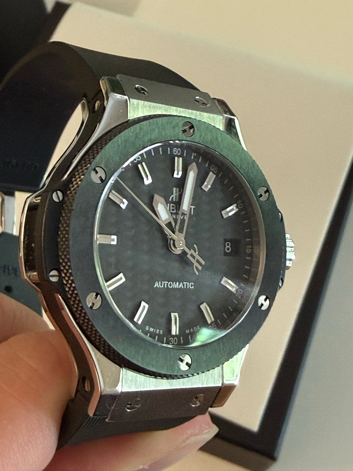 Hublot Big Bang 38mm Horloge - gedragen, Overige merken, Staal, Polshorloge, Overige materialen