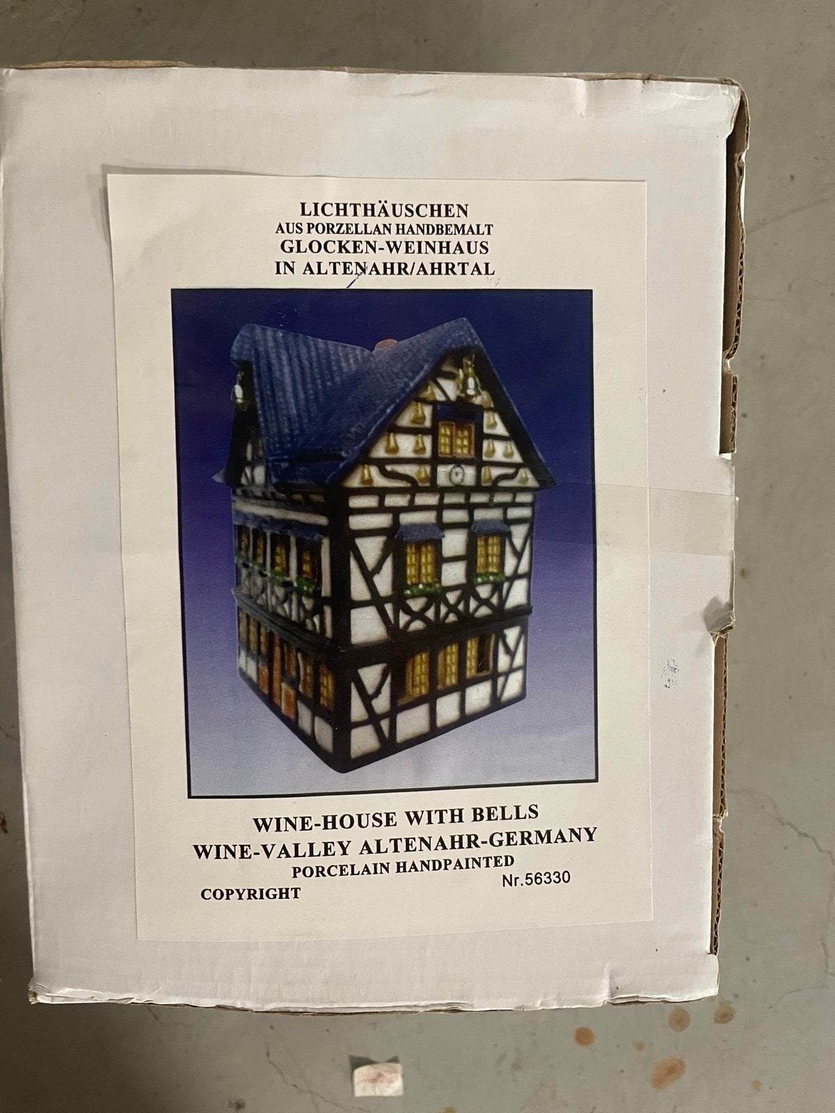 Set van 3 Porseleinen Lichthuisjes, Ophalen, Gebruikt