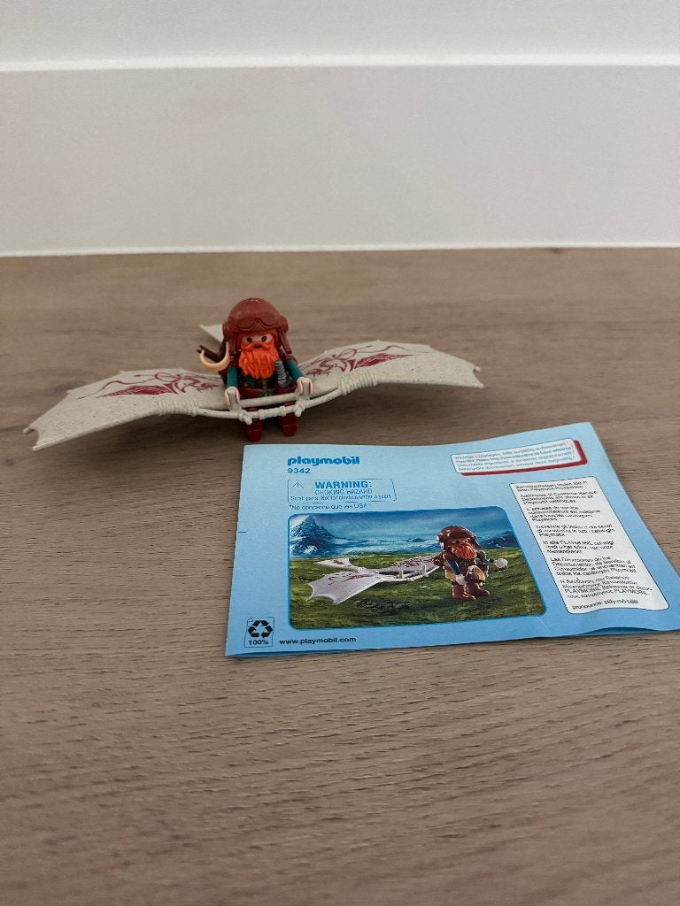 Playmobil Knights 9342 Dwergzweefvlieger, Ophalen of Verzenden, Zo goed als nieuw, Knights, Complete set