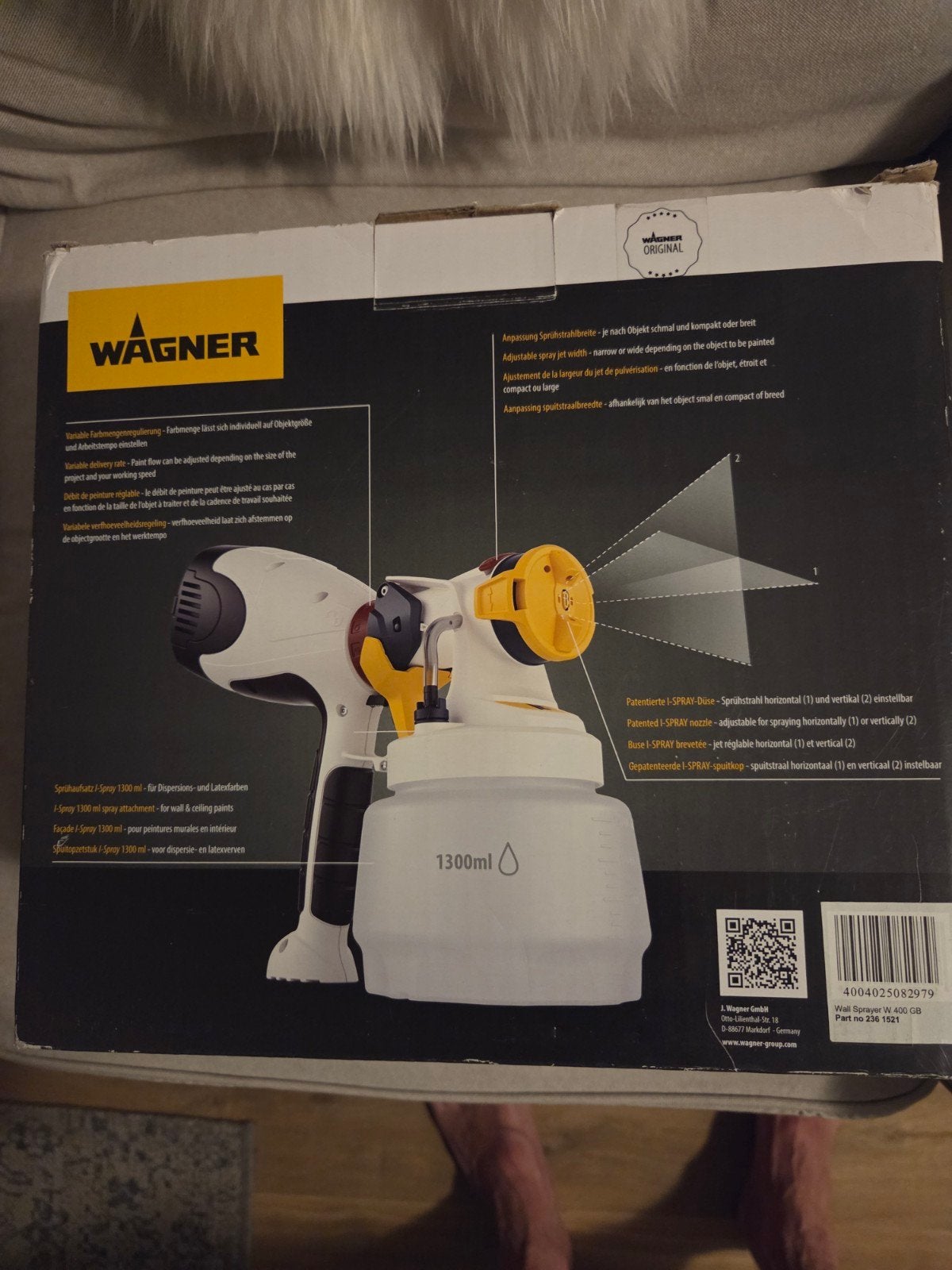 Wagner Wall Sprayer W 400 - Nieuw in doos, Ophalen of Verzenden, Nieuw, Verfspuit of Verfpomp