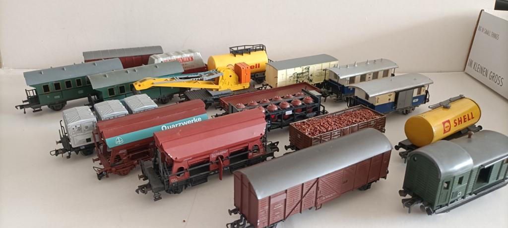 Verzameling modelspoorwagons (diverse merken), Overige merken, Gebruikt, Gelijkstroom of Wisselstroom, Wagon
