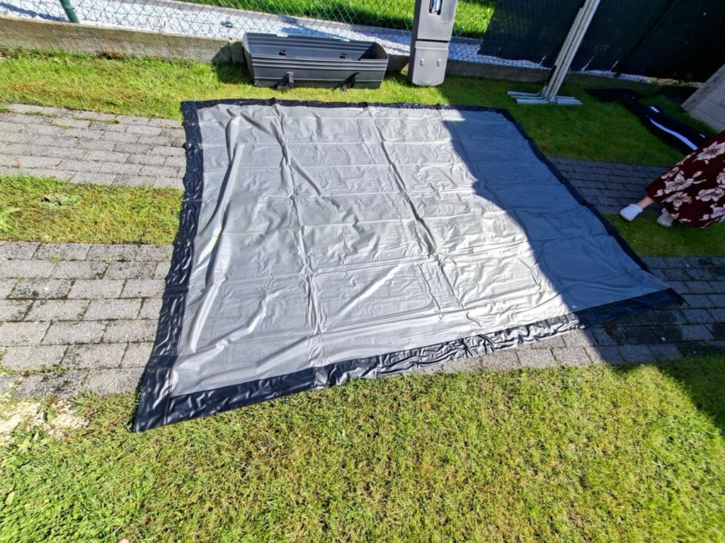Draper projectiescherm met 3 doeken, Ophalen, Handmatig, Gebruikt