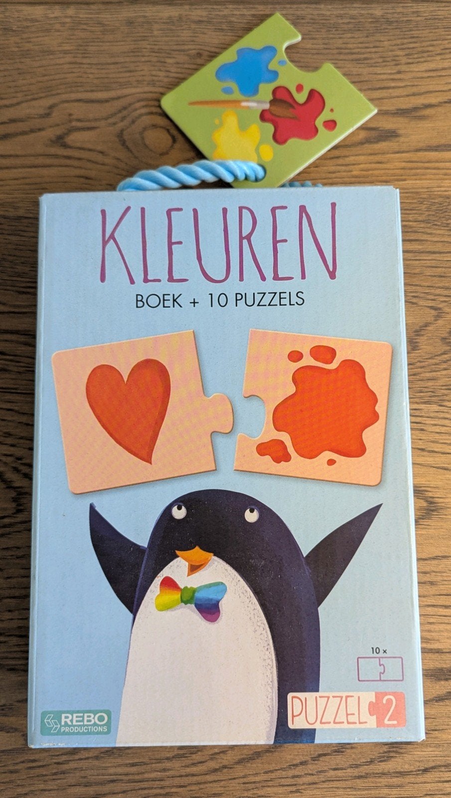 Kleuren boek + 10 puzzels - Nieuw in doos, Ophalen of Verzenden, Minder dan 10 stukjes, Nieuw, 2 tot 4 jaar