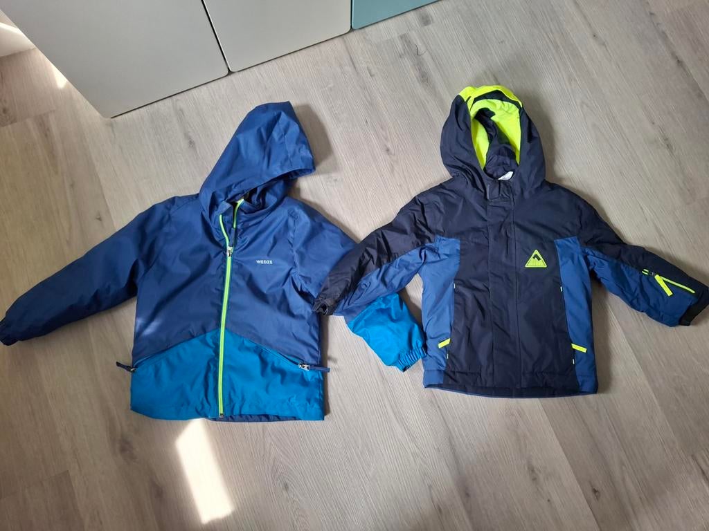 Wedze Kinder Ski-jas Blauw - Maat 104 decathlon, Kinderen en Baby's, Ophalen of Verzenden, Gebruikt