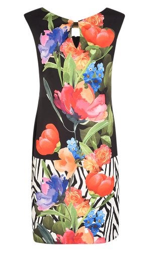 Joseph Ribkoff elegant fleurige stretch jurk mt 46, Kleding | Dames, Jurken, Overige kleuren, Verzenden, ., Maat 46/48 (XL) of groter