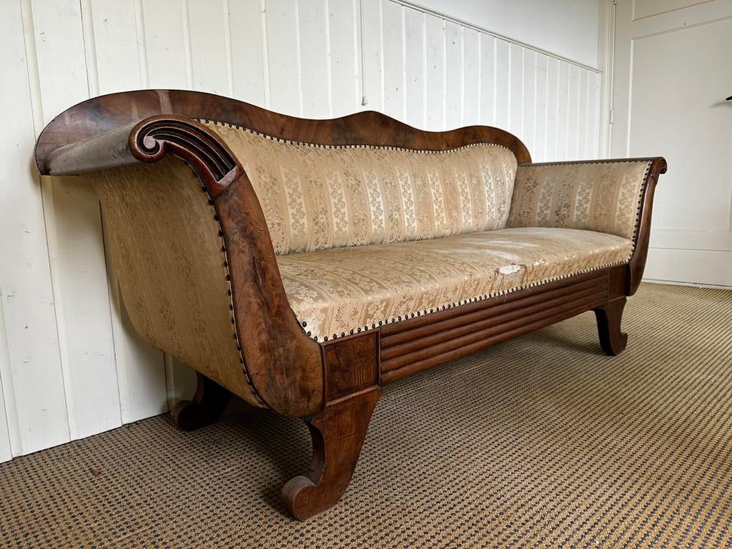 Antieke Biedermeier Sofa Bank 205cm - Opknapper, Ophalen