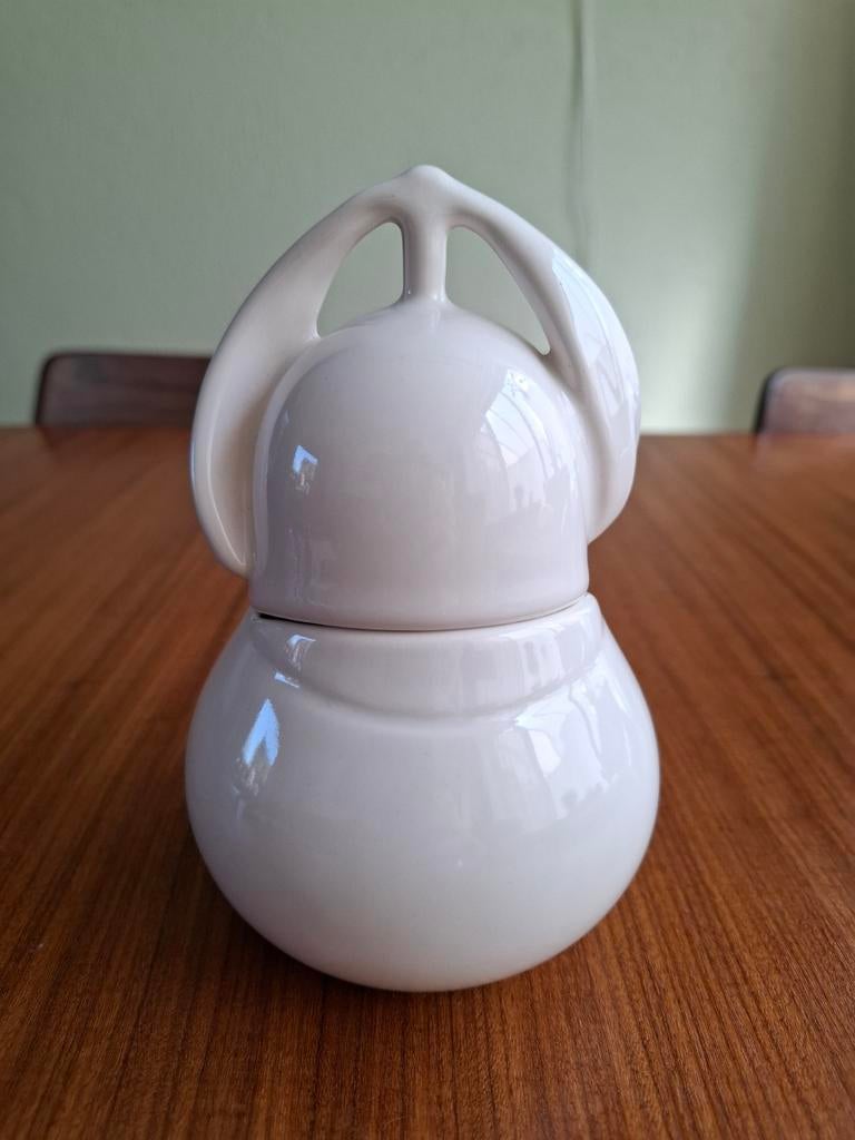 Delfts witte dekselpot van De Porceleyne Fles, Antiek en Kunst, Ophalen of Verzenden