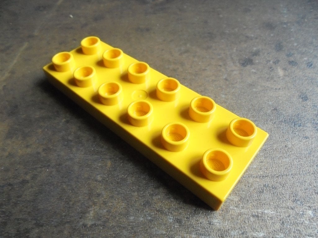 Lego Duplo Plate 2x6 (zie foto's) 11, Ophalen of Verzenden, Gebruikt, Losse stenen, Duplo