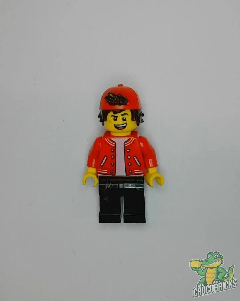 LEGO Hidden Side hs047 Jack Davids - Red Jacket with Backwar, Gebruikt, Overige thema's, Verzenden, Lego