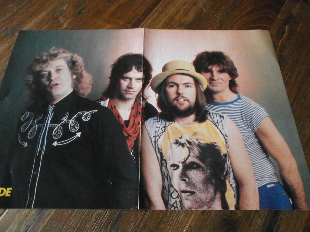 leuke a3 poster jaren70/80  SLADE, Verzamelen, Verzenden, Zo goed als nieuw, A1 t/m A3, Muziek