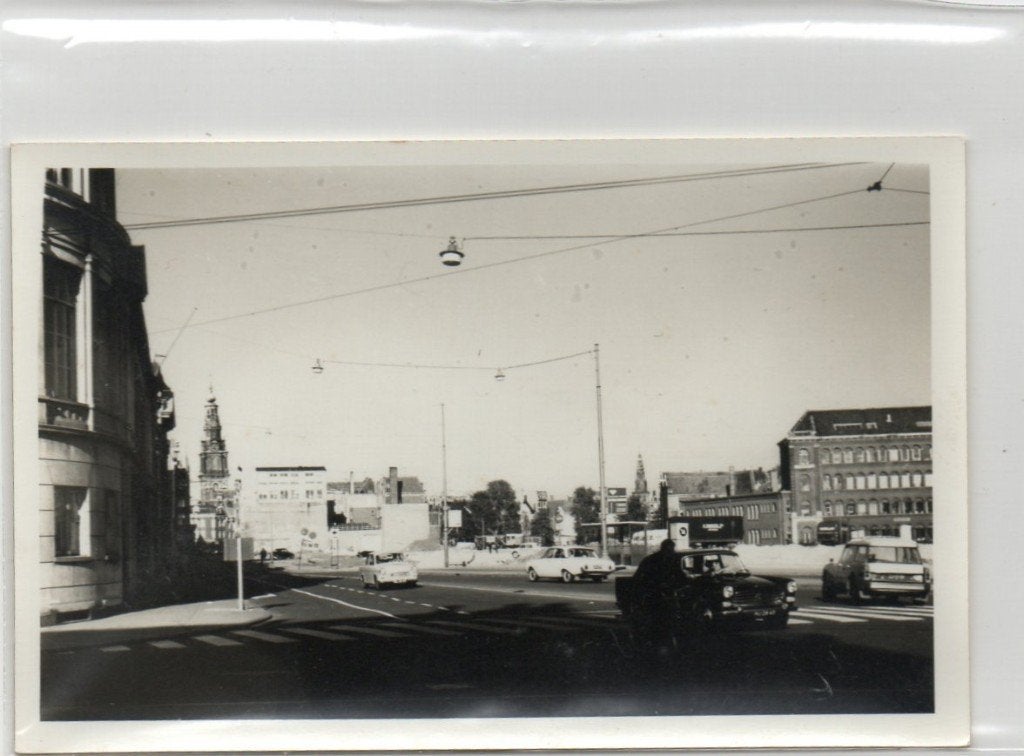 Amsterdam oude foto uit de jaren 60 met links de westertoren, Verzenden, Voor 1940, Gebruikt, Overige onderwerpen