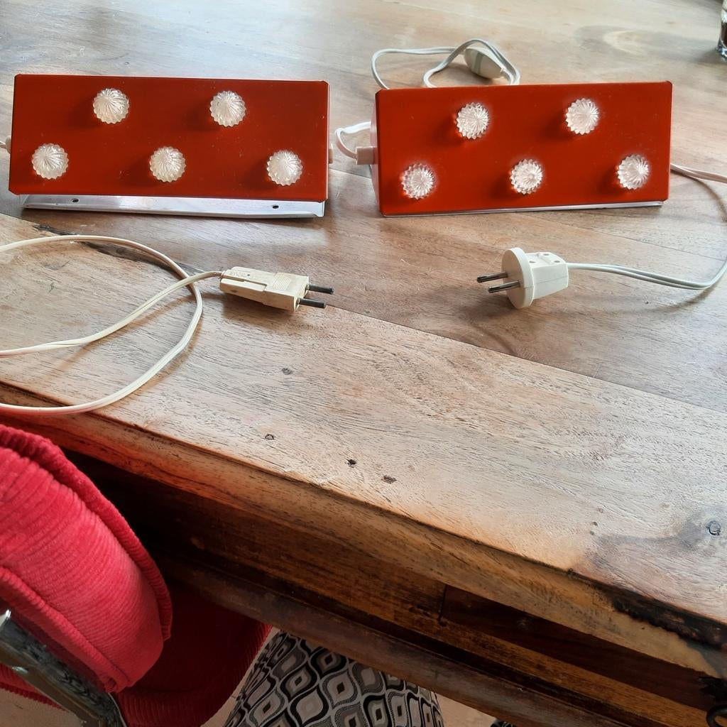 2 vintage bedlampjes, Ophalen of Verzenden