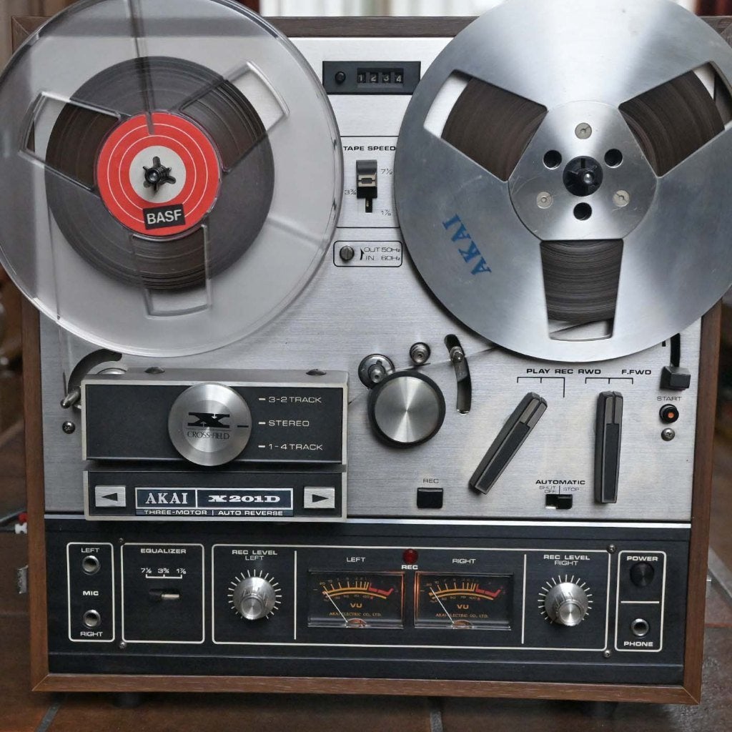 Akai X-201D, Ophalen, Bandrecorder, Met stofkap
