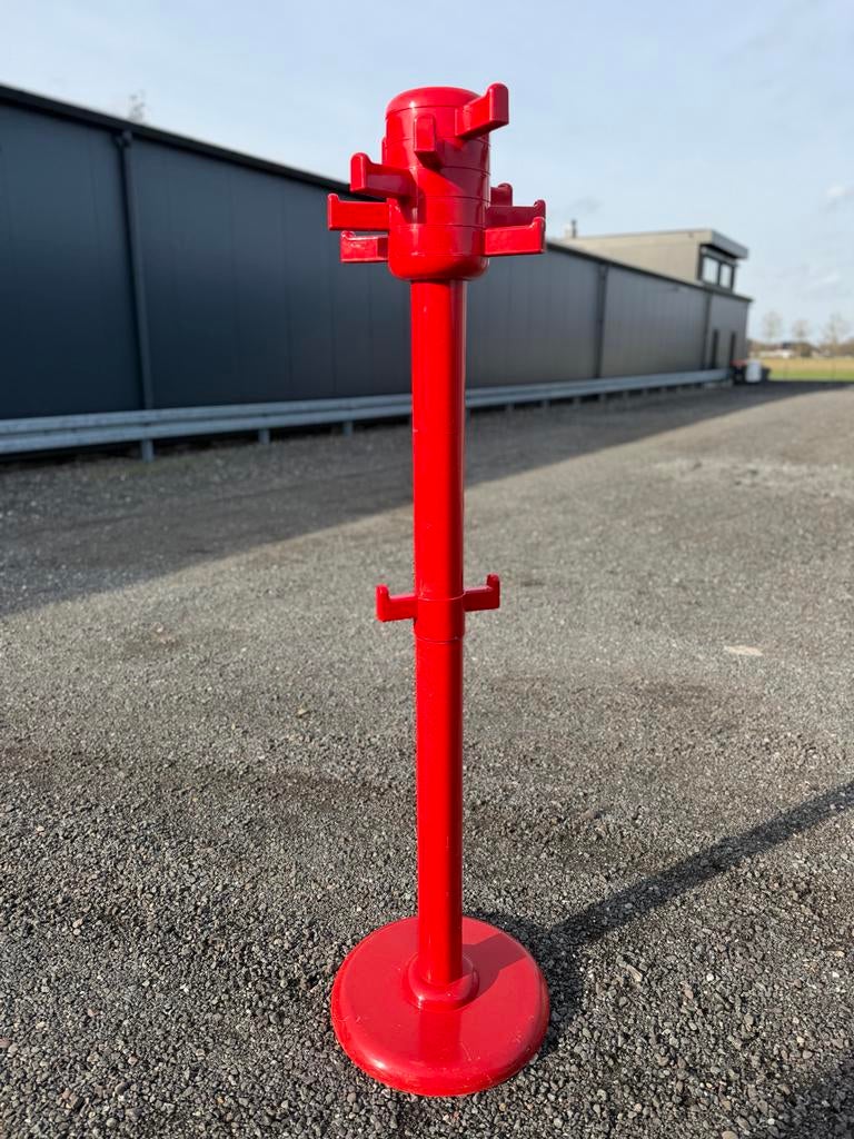 Vintage Modulaire Kapstok Model 2000 Meyers - Rood Kunststof, Ophalen, Kunststof, Gebruikt, 100 tot 150 cm