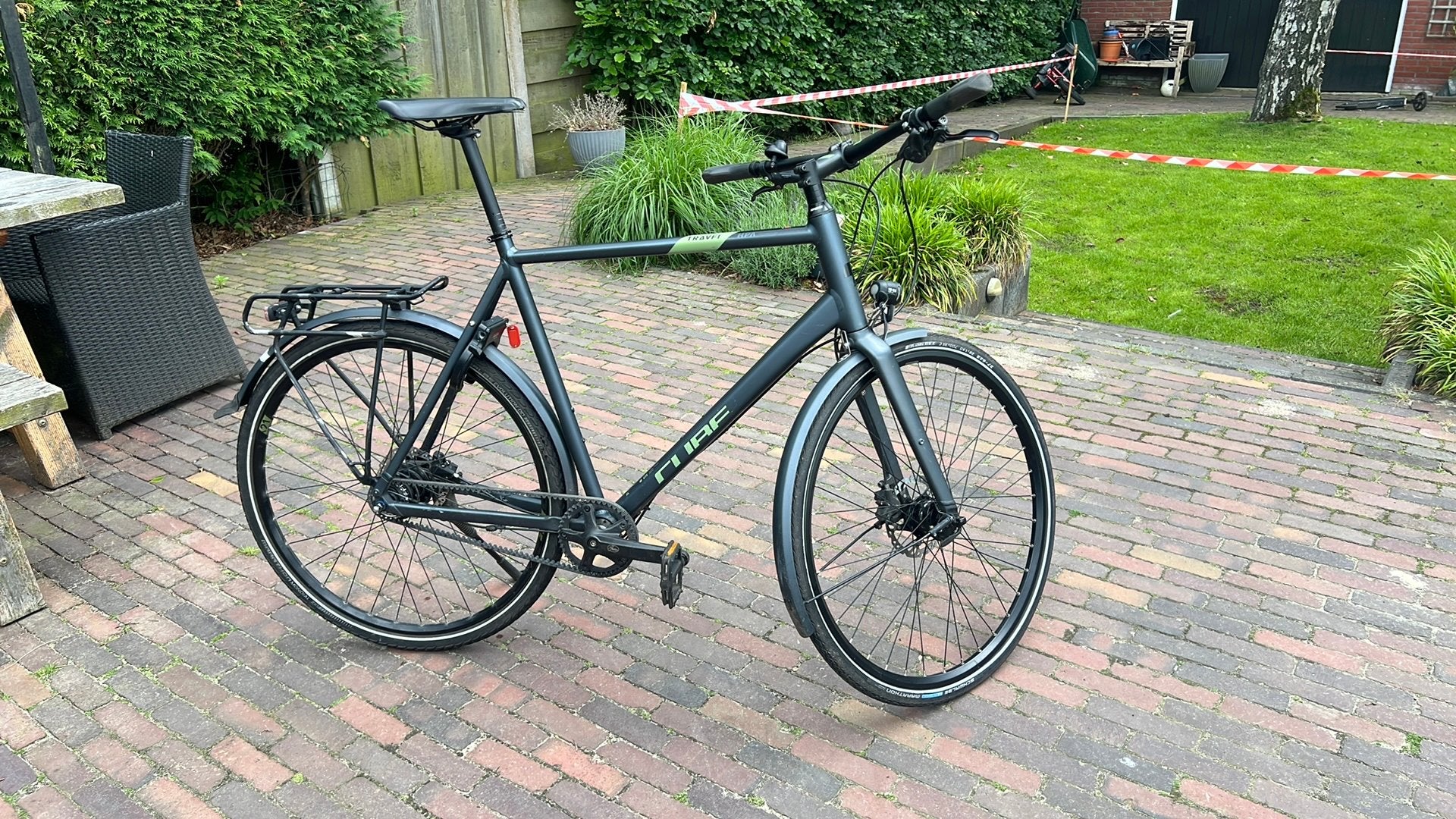 Cube travel sportieve toerfiets alfine 8 gates riem, Gebruikt, Versnellingen, 61 tot 65 cm, Schijfrem