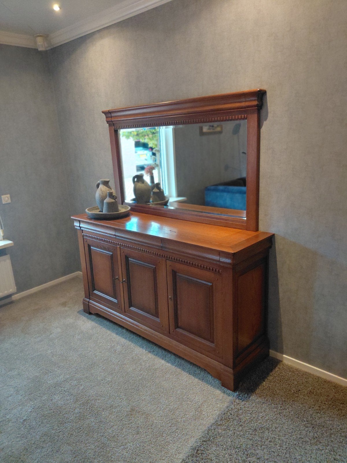 Dressoir, Ophalen of Verzenden, 50 tot 75 cm, Eikenhout, Minder dan 100 cm