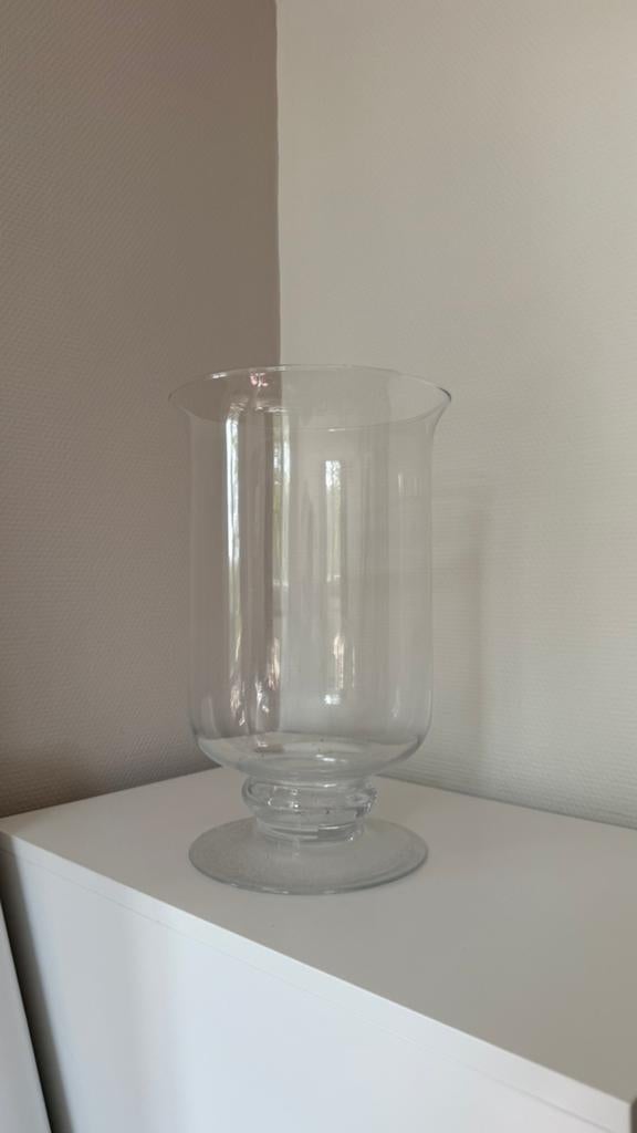 Grote deco vaas moet zsm weg, Ophalen, Overige kleuren, Minder dan 50 cm, Glas