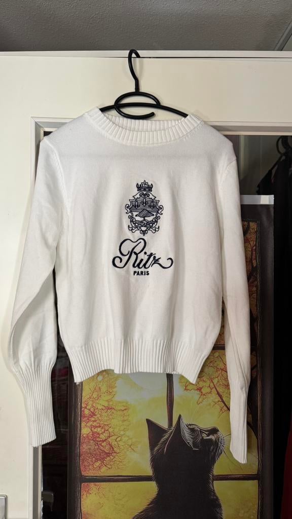 The ritz cropped kort trui knitted wit XS S, Ophalen of Verzenden, Zo goed als nieuw, Maat 34 (XS) of kleiner, Wit