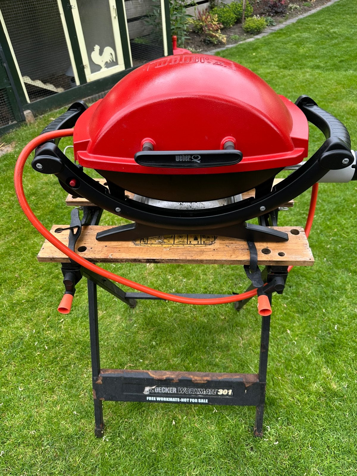 Weber  q 100 gasbarbeque, Ophalen