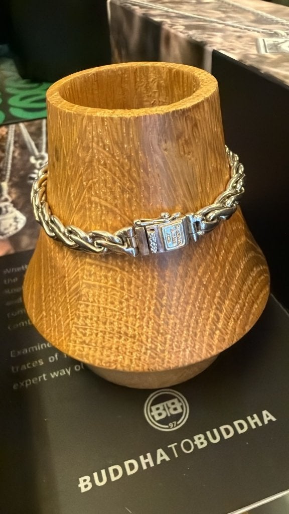 BUDDHA TO BUDDHA ARMBAND TYPE J183 C+ KADEK XS € 199,95, Ophalen of Verzenden, Zo goed als nieuw, Zilver, Zilver
