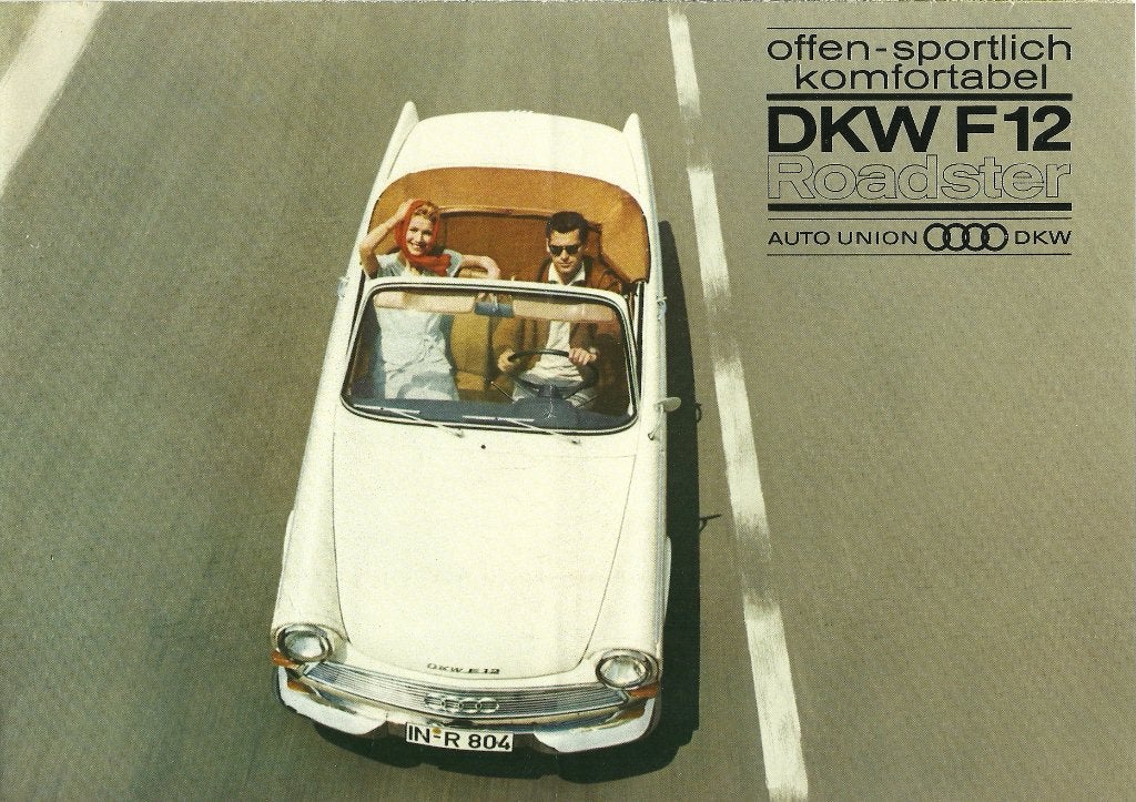 DKW-Audi Union F12 cabriolet folder, Ophalen of Verzenden, Gelezen, Overige merken