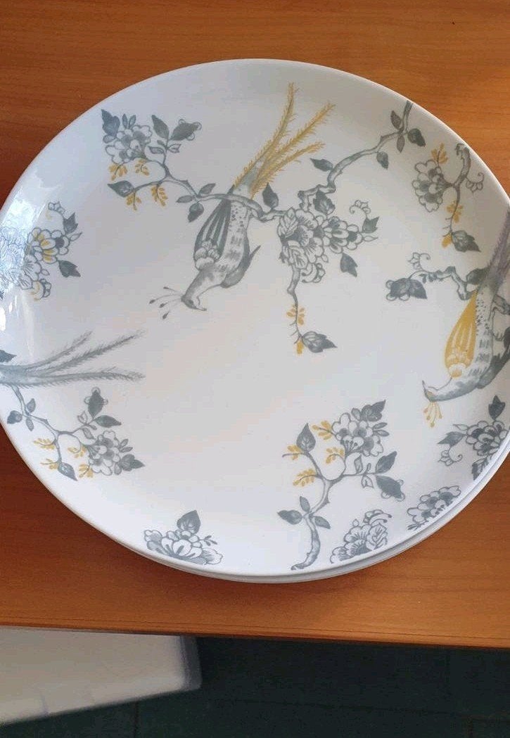 2x ah vivo villeroy en boch porselein servies borden bord, Ophalen of Verzenden, Zo goed als nieuw, Bord(en)