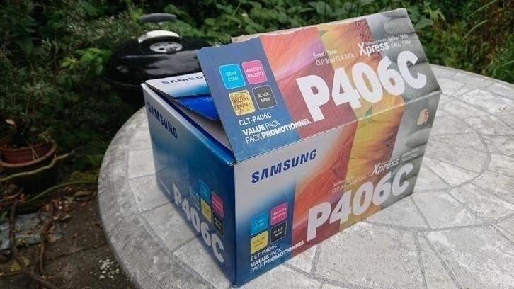 Orginele Samsung CLT-P406C zonder geel NIEUW ONGEBRUIKT, Ophalen of Verzenden, Nieuw, Toner, Samsung