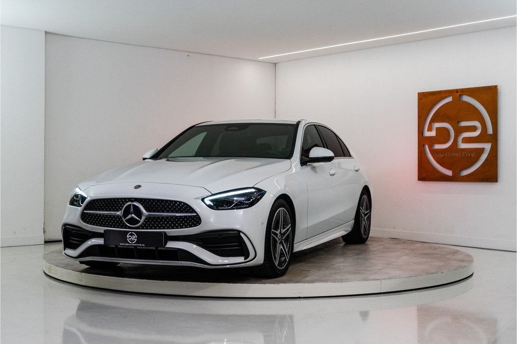 Mercedes-Benz C-Klasse 180 AMG Line 170PK | Sfeer | Carplay, Auto's, Automaat, 12 maanden, 4 cilinders, Wit