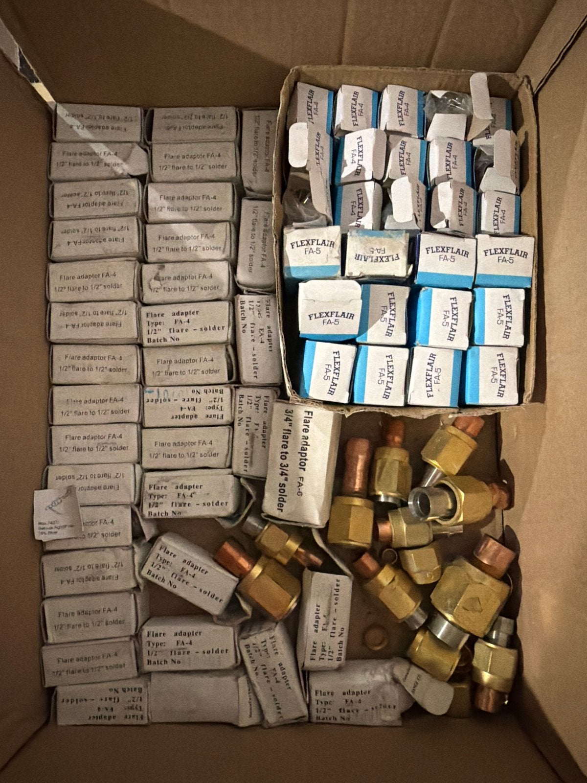 Flexflair FA-4 en FA-5 Flare Adapters - Nieuw in doos, Ophalen of Verzenden, Nieuw, Koper, Overige typen