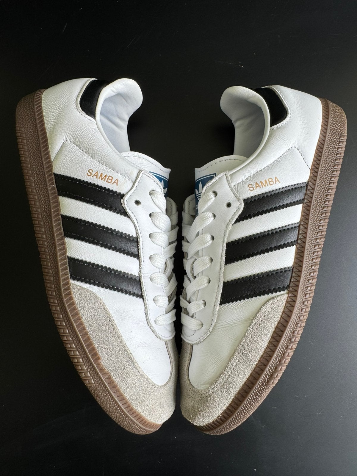 Adidas samba, echt leer maat 40, Wit, Ophalen of Verzenden, Sneakers of Gympen, Zo goed als nieuw