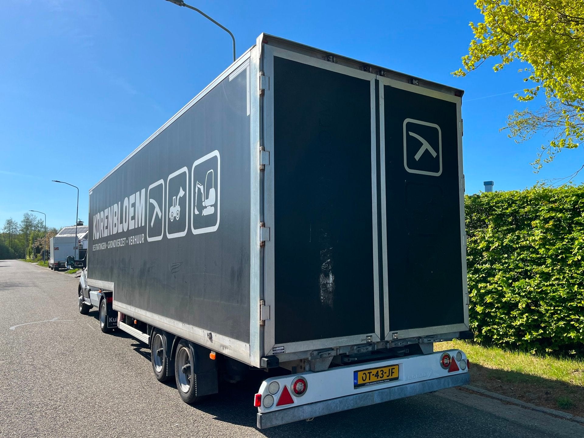 Ancy factory | BE Oplegger | Semi dieplader gesloten, Auto's, Vrachtwagens, Overige brandstoffen, Bedrijf, Geïmporteerd, Aanhangers en Opleggers