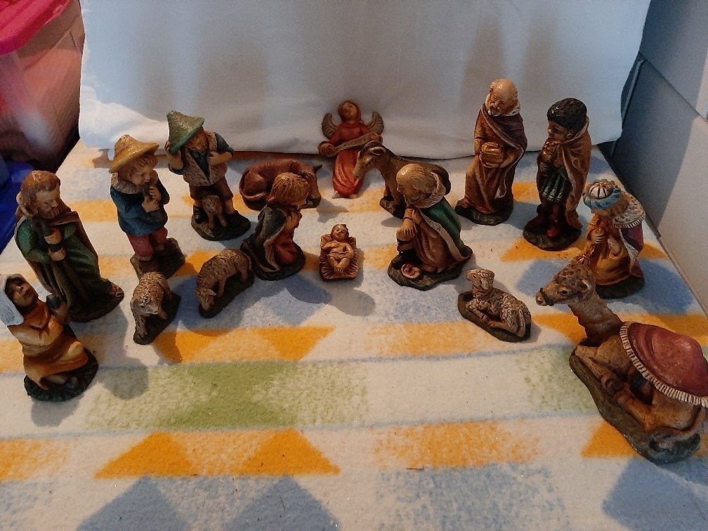 Prachtige hars kerstgroep (nieuw), Ophalen of Verzenden, Nieuw