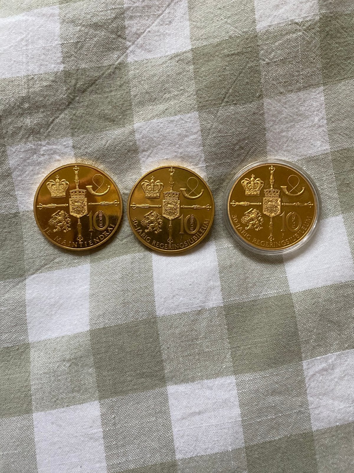3x 10 florijn, Ophalen of Verzenden, Overige landen, Overige waardes