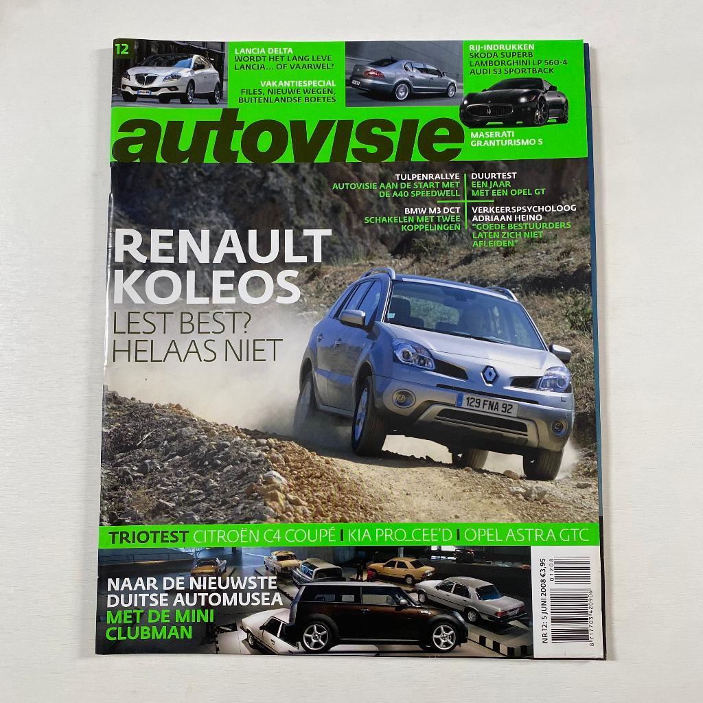 Autovisie nr. 12 2008 Renault Koleos Citroën C4 Opel Astra, Ophalen of Verzenden, Gelezen, Citroën
