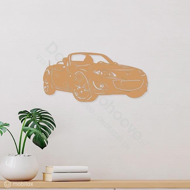 MX5 Wanddecoratie NCFL (48*21cm) Hout, De Cabriohoeve VOF, Nieuw, Info@cabriohoeve.nl, Julianalaan 9, 9462PG Gasselte, Nederland