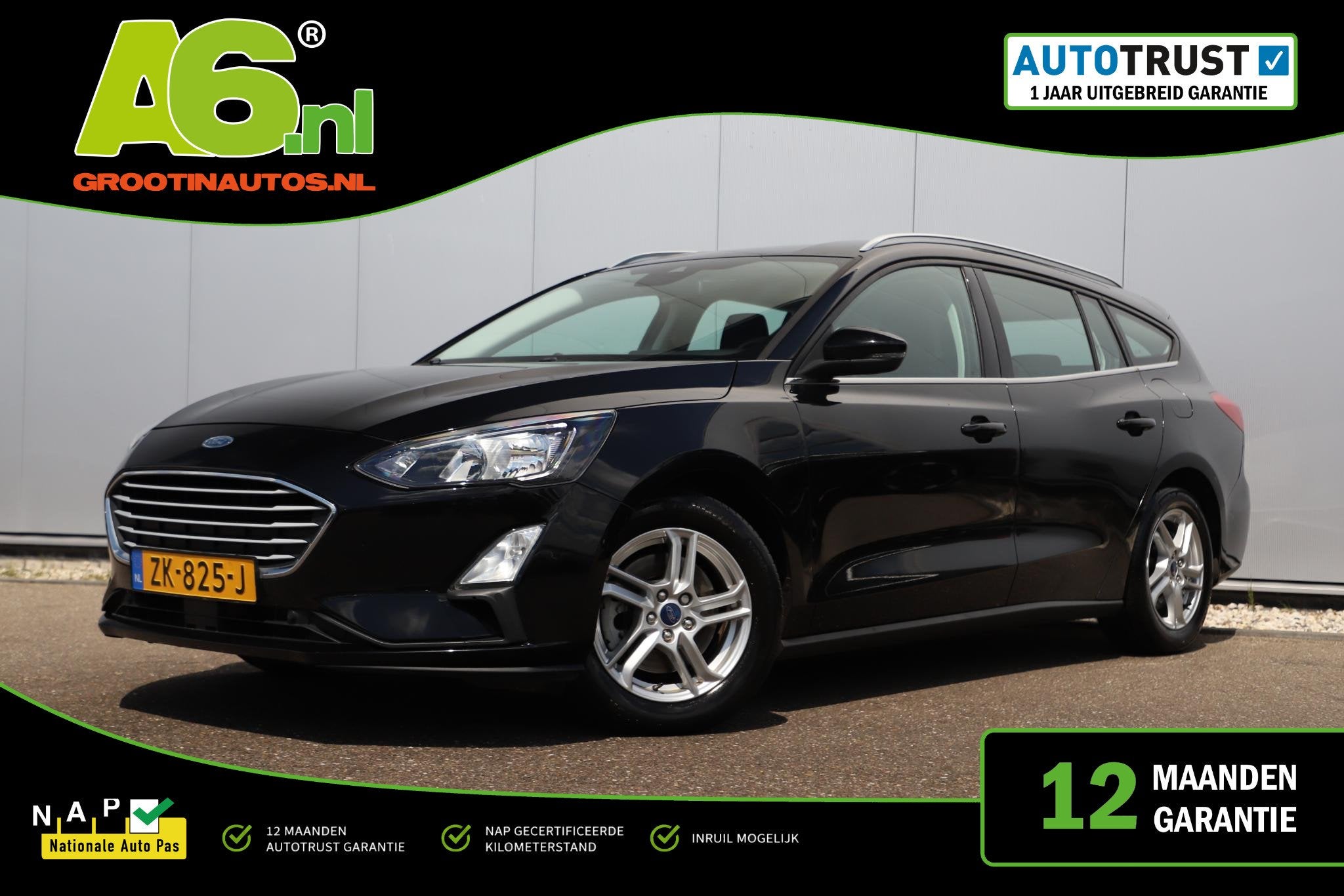 Ford Focus Wagon 1.0 EcoBoost Trend Edition Business Trekhaa, Auto's, Gebruikt, Euro 6, Met garantie (alle), 1283 kg