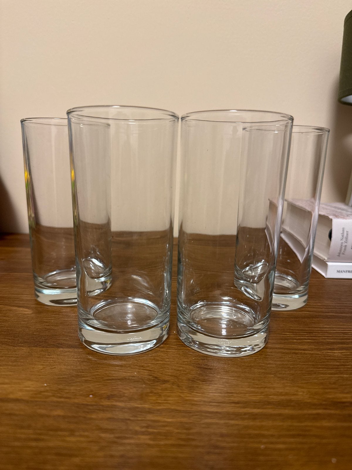 4x Glazen Feestdrank Glazen, Overige typen, Ophalen, Gebruikt, Glas