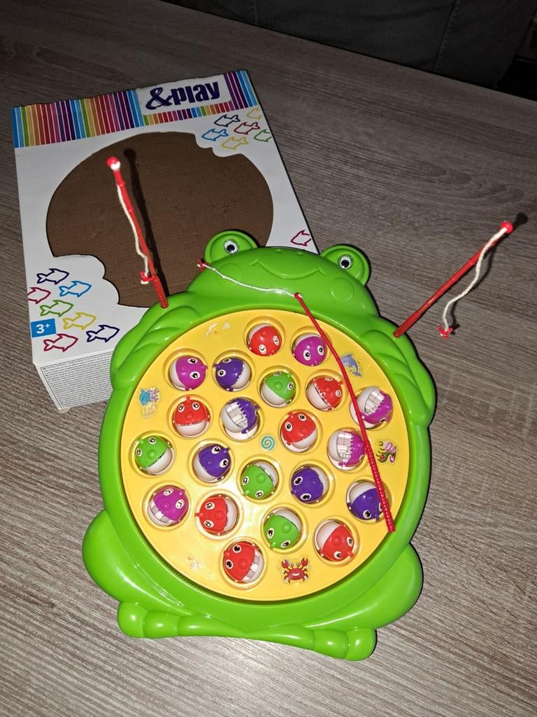 Vrolijk Visspel Kikker - &Play Vissertje Spel, Ophalen of Verzenden, Zo goed als nieuw