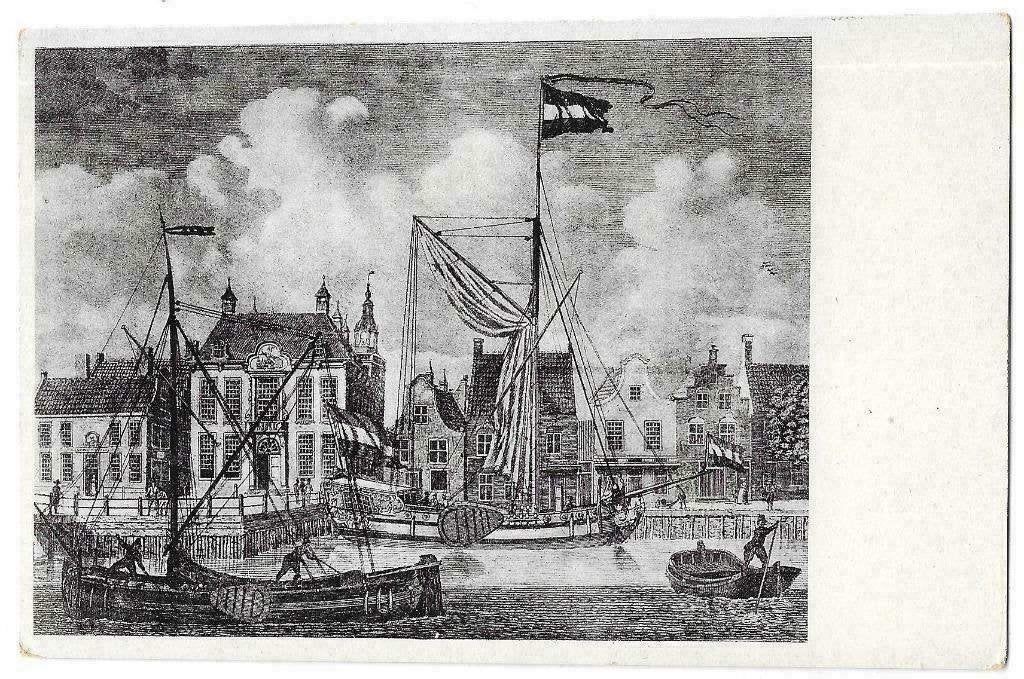 AK Harlingen - 't Stadhuis te Harlingen, Verzenden, Friesland