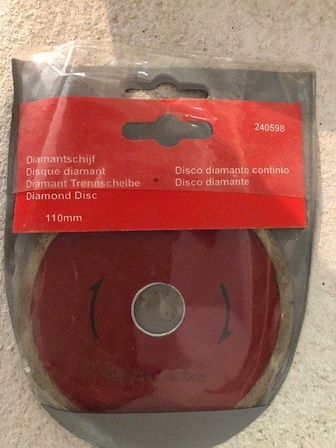 Diamantschijf 110mm - Nieuw in verpakking., 70 mm of meer, Overige typen, Nieuw, Ophalen of Verzenden